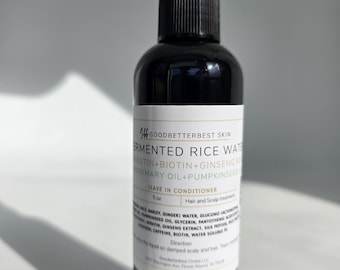 Fermented Rice Water Leave-In Conditioner: Korean Herbal Scalp Spray