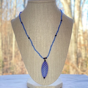 Murano Glass Pendant & Murano Glass Beaded Necklace