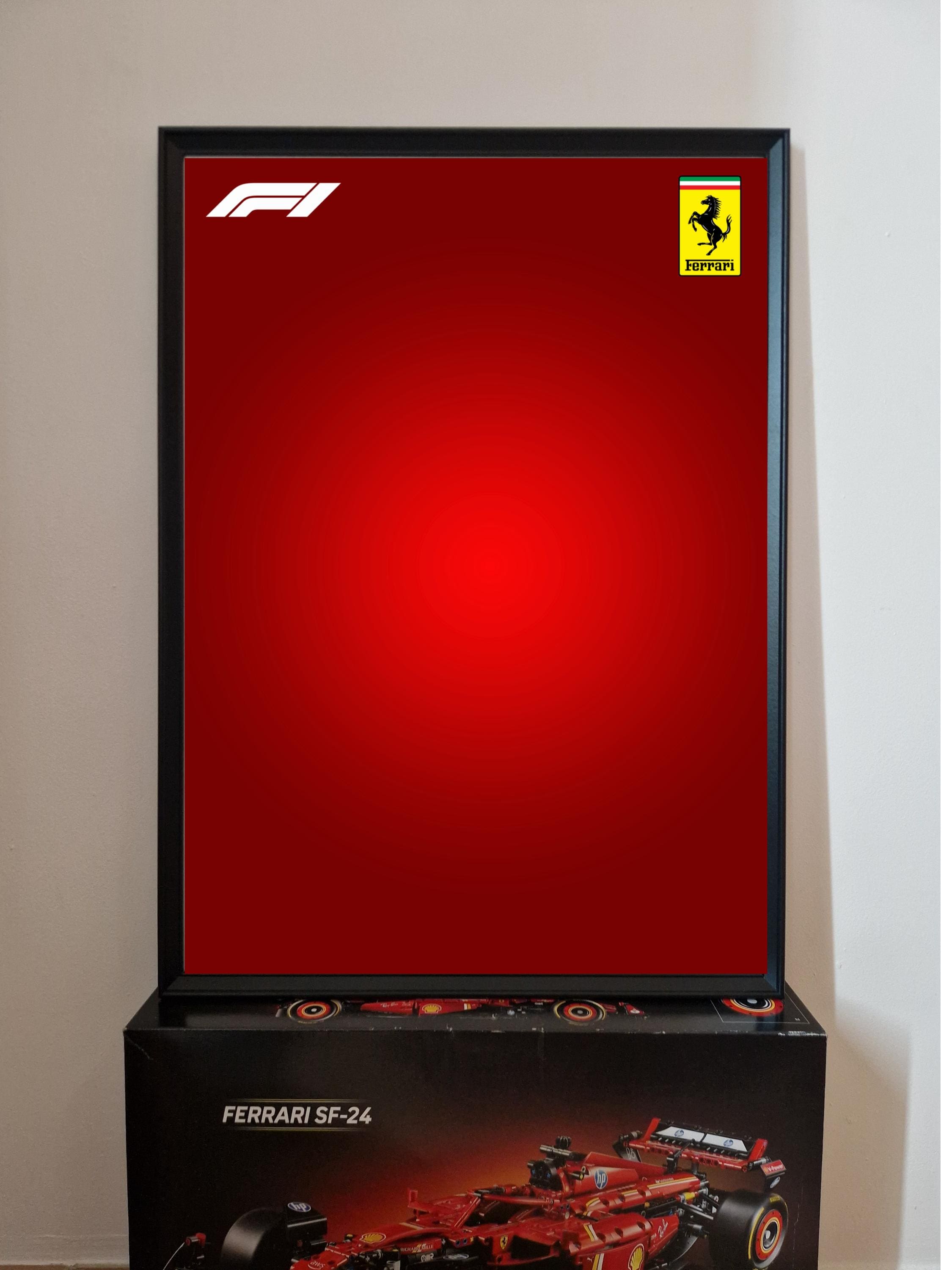 Poster/background Frame 50×70 Cm F1 Ferrari SF24 - Fan Art Poster/background Frame 50×70 Cm F1 Ferrari SF24 - Fan Art