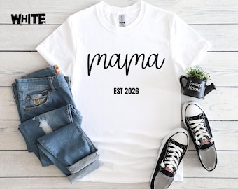 Comfort Colors® Mama Shirt, Cool Mom T-shirt, Trendy Mom Tshirt, New Mom Gift, Comforts Color Mama, Gift for Mom, Mother of the Bride