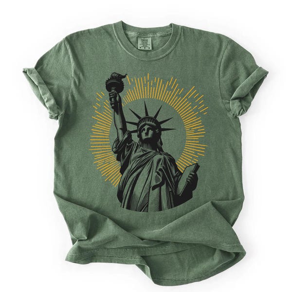 Retro Statue of Liberty T-Shirt | 4th of July Tee | America 250 Shirt | Patriotic Shirt | Freedom USA America Shirt
