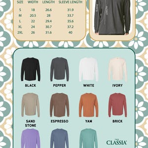 Comfort Colors color information