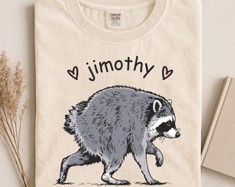 Comfort Colors Jimothy Raccoon Shirt, Seattle Viral Meme Tee, Short Spine Raccoon T-Shirt, Funny Trash Panda Animal Lover Gift