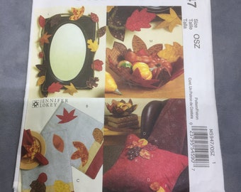 Sewing Pattern, McCall's M5947 Craft Pattern, Autumn Leaves.