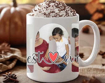 Personalisierte Fototasse für Mama, benutzerdefinierte Muttertagstasse, Fotocollage-Tasse, Mama Geburtstagsgeschenk, Muttergeschenk von Sohn Tochter Ehemann, Mama Tasse