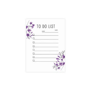 Pacote de cartões postais com lista de tarefas florais, conjunto de papelaria estiloso, envelopes incluídos, perfeito para presentes, organização e planejamento