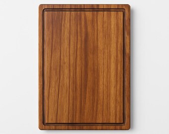 Handmade Solid Wood Cutting Board – Ergonomic Handle | Walnut / Oak | Natural Finish | 30x20 cm | Onwood