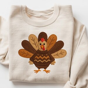 Cute Turkey Thanksgiving Sweatshirt, Funny Turkey Family Shirt, Thanksgiving Dinner Gift, Trendy Thanksgiving Gift, Thanksgiving Kids Shirt