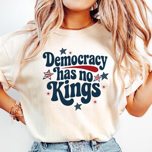 No Kings in America Shirt, Political Statement Shirt, Anti-MAGA T Shirt, Protest Apparel Shirt, Resist Shirt, Rejecting Republican Oligarchy