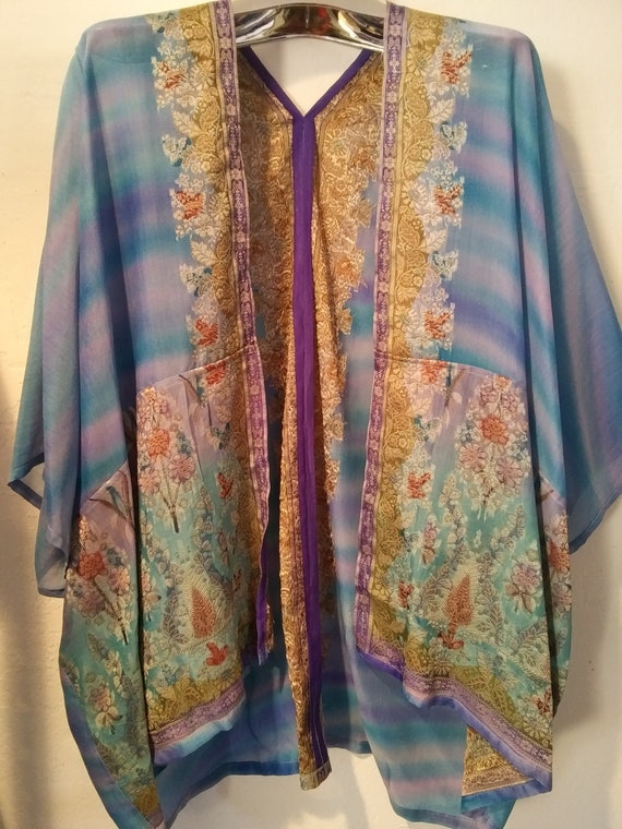 Exquisite fine woven embroidered silk Kimono | Etsy
