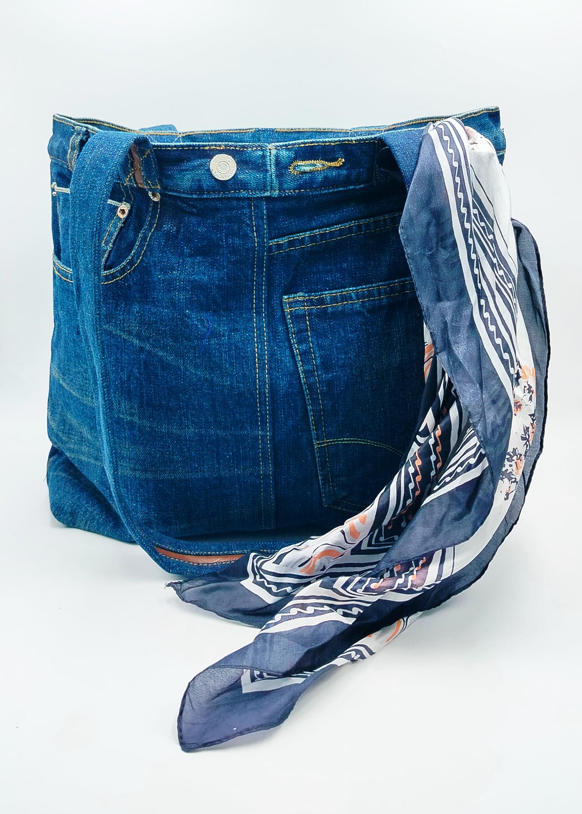 【COYSEIO】 REVERSIBLE CHECK DENIM BAG ♥2Colors REVERSIBLE CHECK DENIM BAG BROWN - coyseio