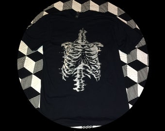 Skeleton Ribcage Glitch T-Shirt