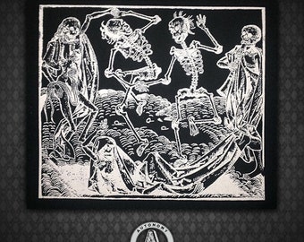 Danse Macabre / Dance of Death - Black Canvas Patch