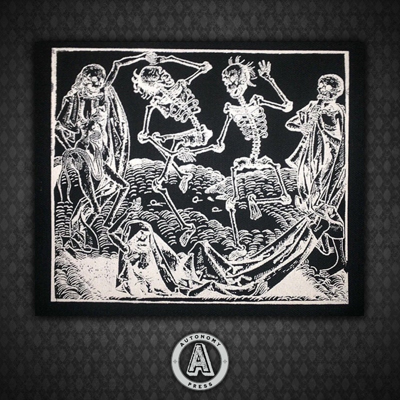 Danse Macabre / Dance of Death - Black Canvas Patch - Etsy
