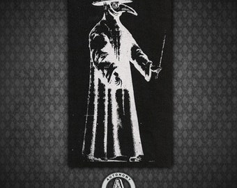 Plague Doctor - Black Canvas Patch