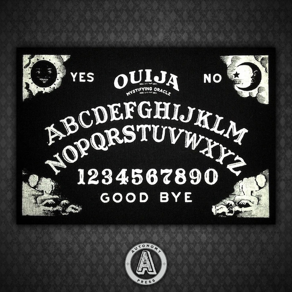 Ouija Board - Black Canvas Patch - Etsy
