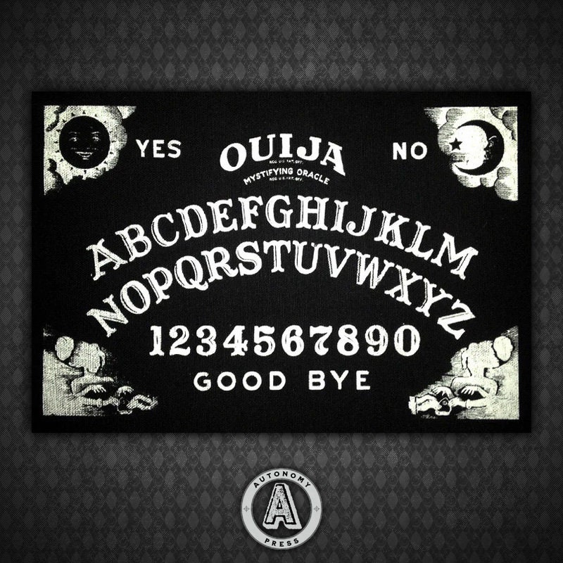 Ouija Board - Black Canvas Patch - Etsy