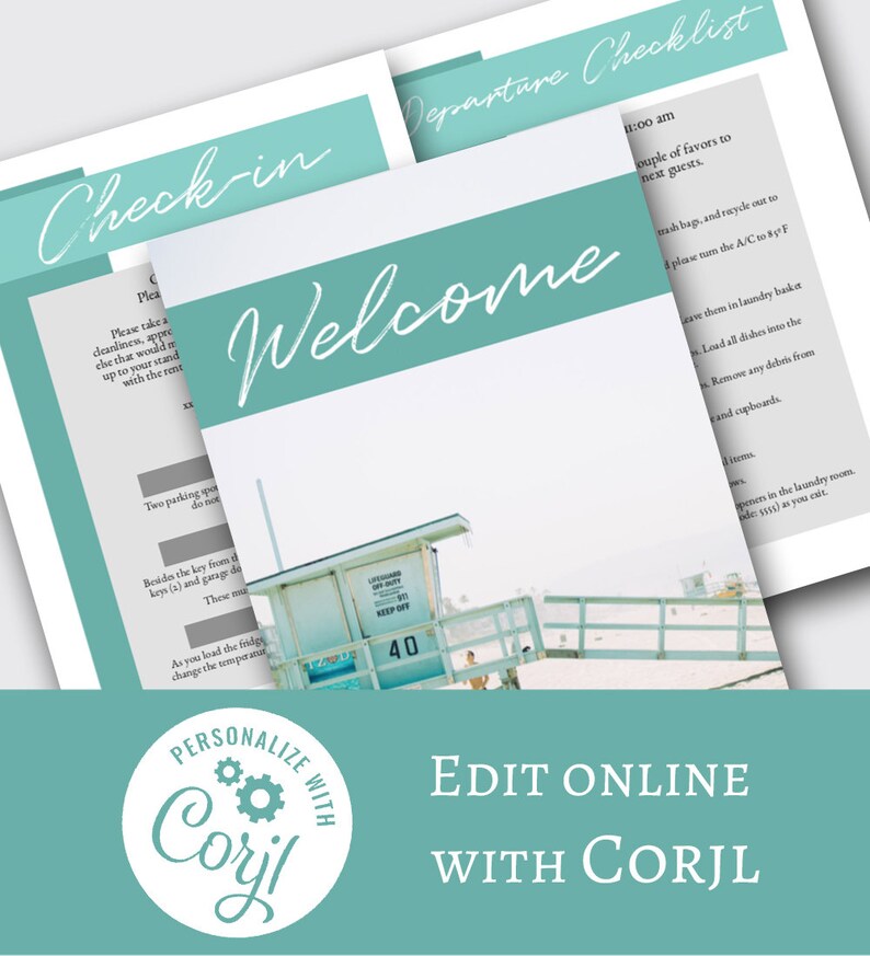 Ultimate Vacation Rental Welcome Book Template 20 Pages Etsy