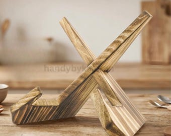 Mothers Day Recipe Holder, Wood iPad Stand, Book Stand, Cookbook Stand, Kitchen Decor, Gift For Her