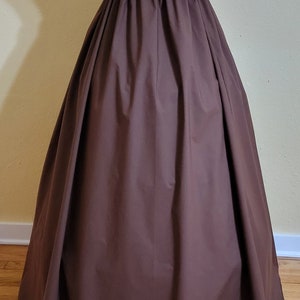 Floor length cotton skirt - Your Color and Size