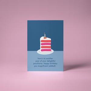 Biglietto di compleanno eccentrico – Biglietto di auguri deliziosamente particolare – Biglietto di compleanno divertente per amici, familiari, fidanzato o fidanzata