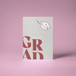 Carte de voeux Félicitations pour les diplômés - Carte de remise des diplômes - Intérieur vierge ou personnalisé - Carte personnalisée - Avec enveloppe