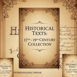 Vintage History Book Collection: 17th-19th Century Texts (Digital Download PDF)