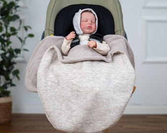 Coperta avvolgente in pile di lana nel colore che preferisci | Autunno/Inverno | TOG 3.0 | Per seggiolini auto e passeggini