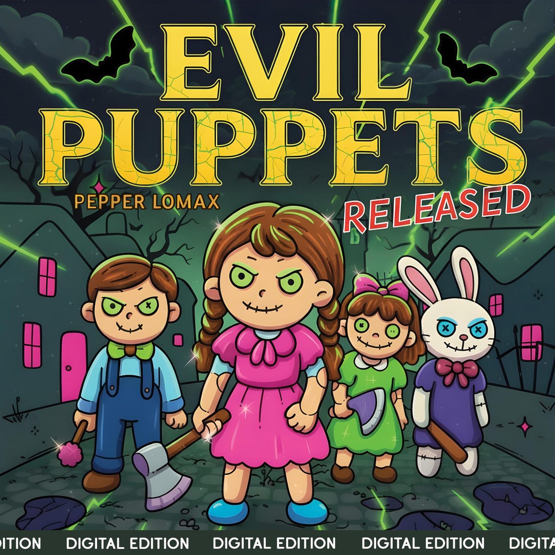 Evil Puppets [12-page Digital Edition] - Pepper Lomax Coloring Book - Etsy