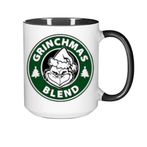 Taza de Grinchmas: Divertida taza navideña / Regalo para los amantes del Grinch / Taza navideña de 433 ml / Taza navideña atrevida para una mañana festiva / Grinchmas