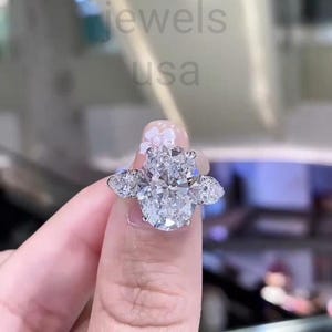 Lab grown diamond engagement ring 3 Carat IGI certified VVS lab diamond ring proposal ring promise Ring CVD Ring Gift For Wife\girl friend