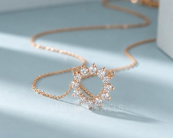 Lab Grown Diamond Pendant, Round Cut Lab Grown CVD Diamond Pendant, Pendant For Wedding Gift, Bridal Pendant Luxuries Pendant For Her