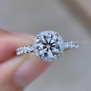 2Ct Round Cut Lab Grown Diamond Ring, Engagement Ring, Wedding Ring, Unique Ring, 14k Gold Ring For Women, Anniversary Gift, Solitaire ring