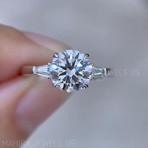 2ct round Cut Lab Grown Diamond Ring, Engagement Ring, Wedding Ring, Unique Ring, 14k Gold Ring For Women, Anniversary gift, solitaire ring