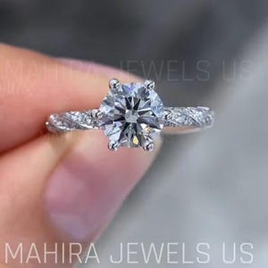 Auf Verkauf 1.5 Karat Edwardian Antique Style Platin oder Weißgold Diamant Verlobungsring Antiker Vintage-Stil Diamant Ehering Cvd Ring