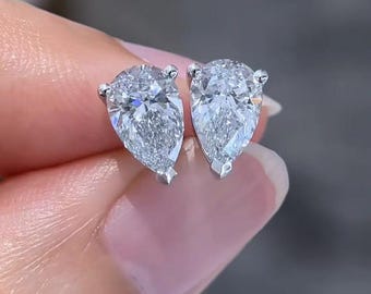 lab diamonds And moissanite Stud Earrings 925 silver\gold Pair Earrings with Screw back Earrings for Women & Men Anniversary, Gift for Wife