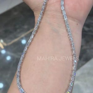 Lab Grown Diamond Tennis Necklace , Tennis Necklace , Graduated Tennis Necklace Lab Diamond , Bridal Necklace, Bridal Jewelry, Gift For Wife