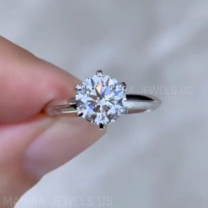 2ct Lab Grown Diamond Ring, Engagement Ring, Wedding Ring, Unique Ring, 14k Gold Ring For Women, Anniversary Gifts, gold ring solitaire ring