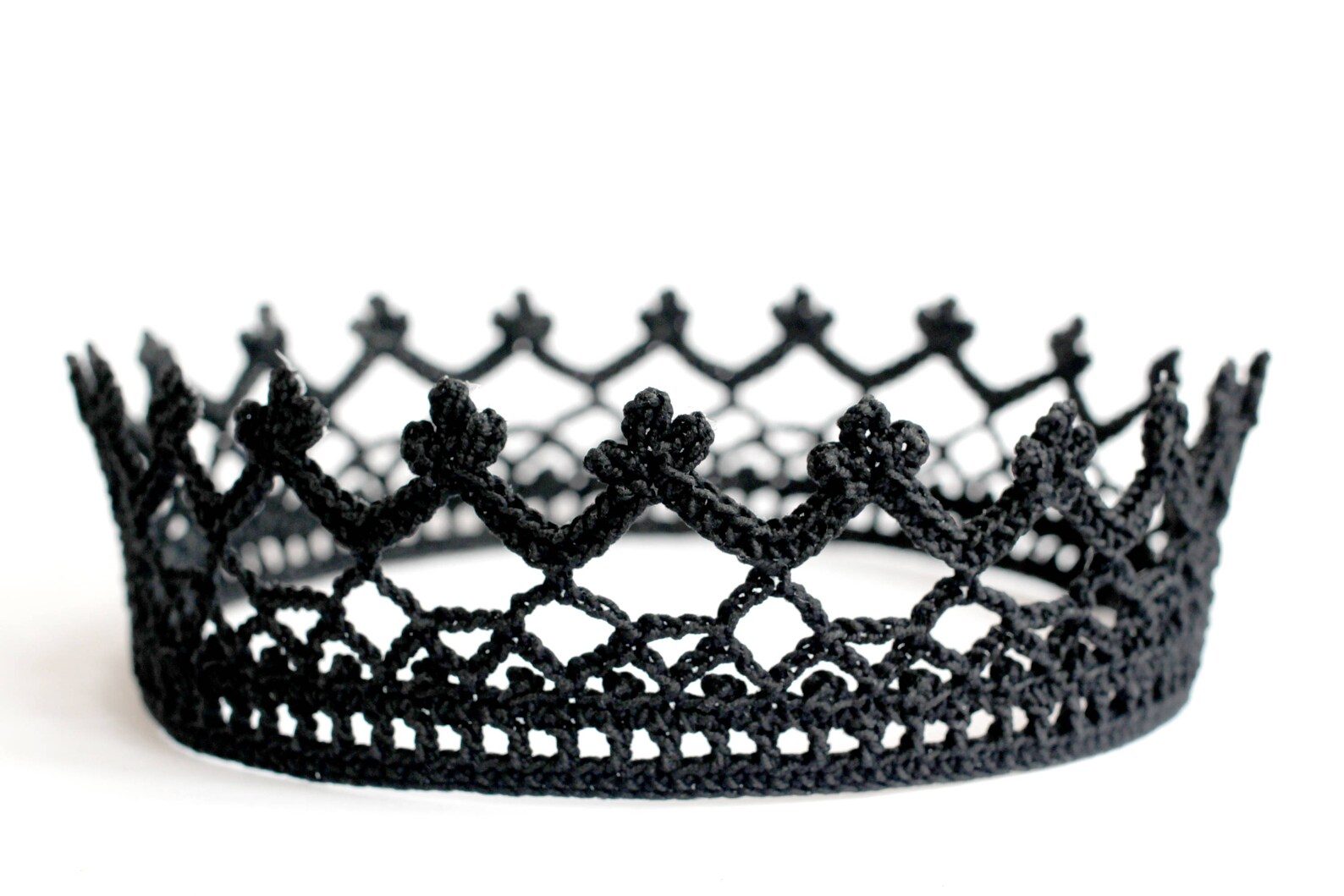 Black Crown Headband Gothic Tiara Dark Academia Cosplay Queen Etsy