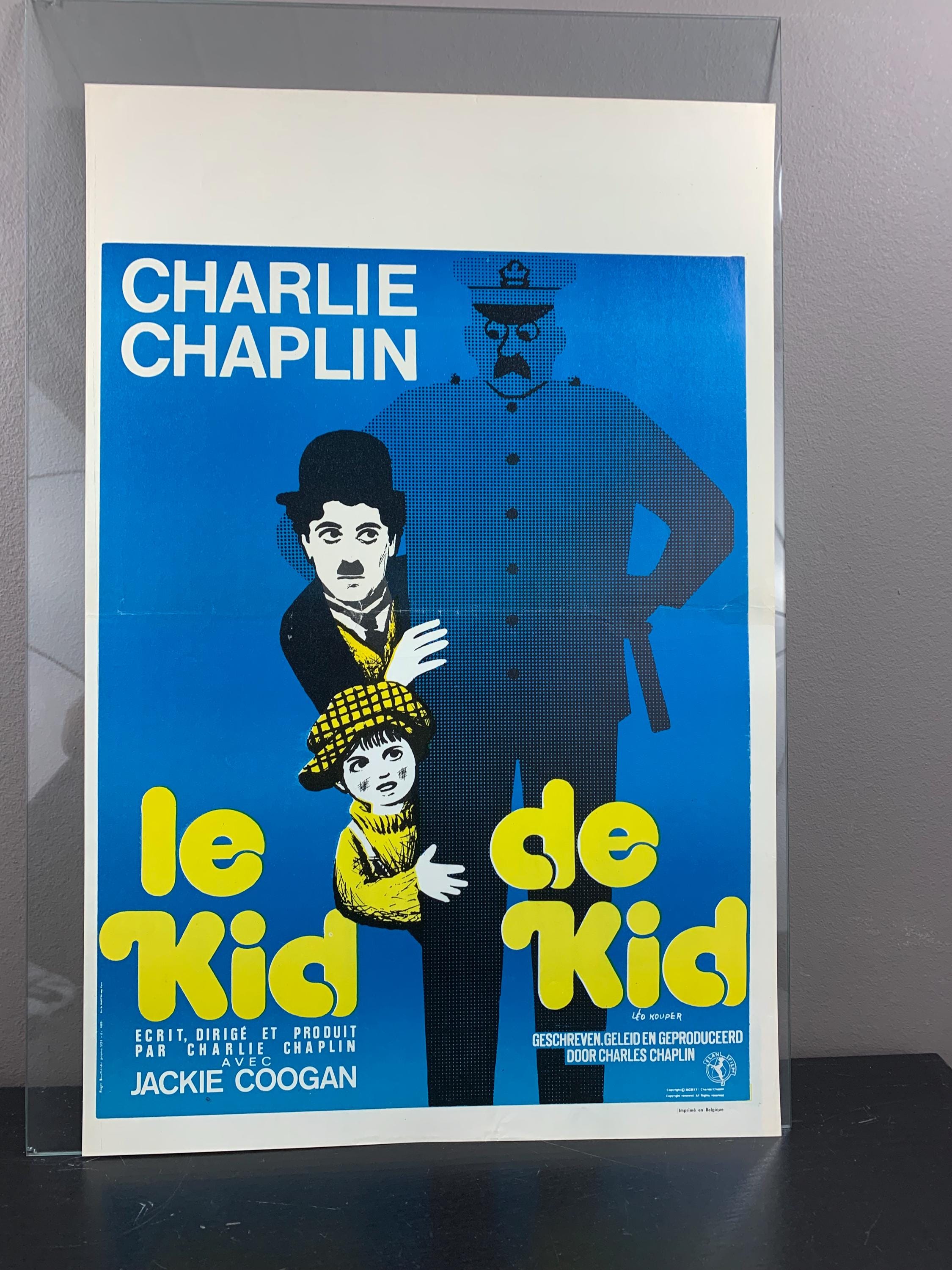ヴィンテージ チャーリー・チャップリン ポスター – 「Le Kid / De Kid 