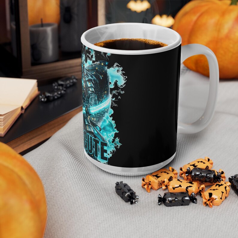 Programmierer-Tasse, Geschenk für Programmierer, Cyber-Samurai-Kaffeebecher für Gamer Bild 14