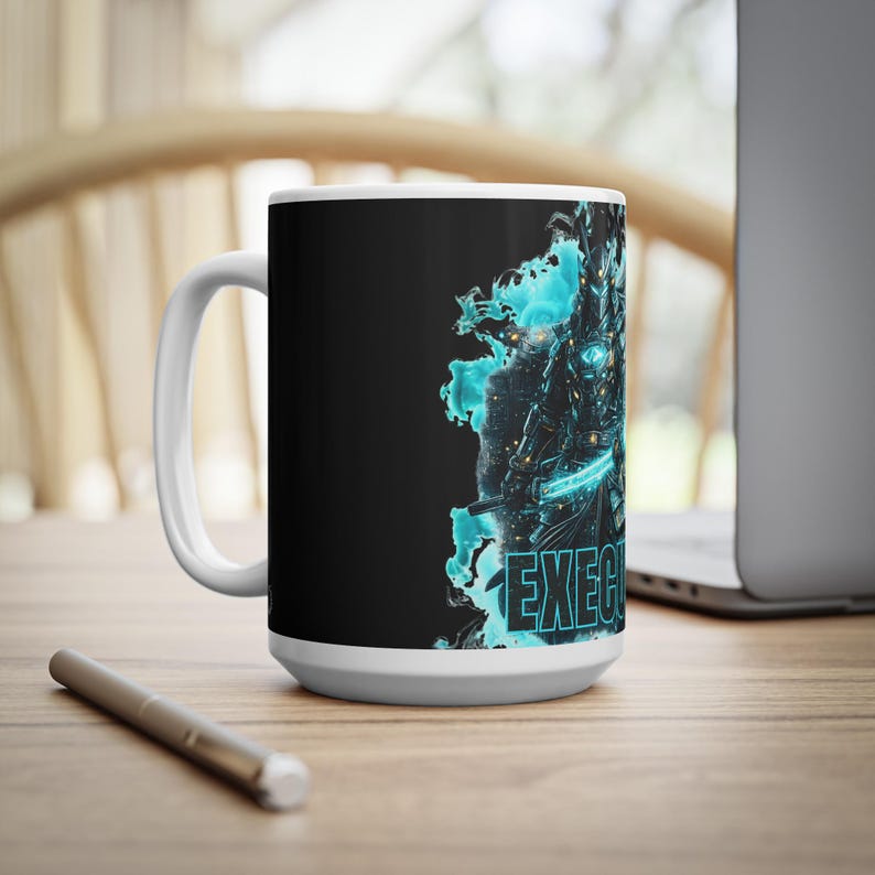 Programmierer-Tasse, Geschenk für Programmierer, Cyber-Samurai-Kaffeebecher für Gamer Bild 13