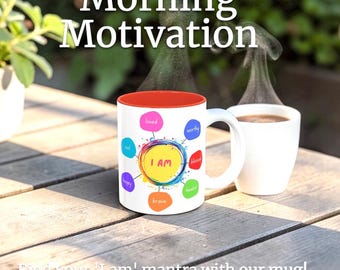 Affirmation Mug Positive Quote Cup Motivational Gift Self Love Coffee