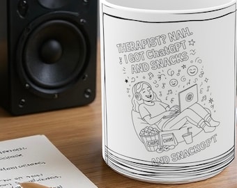 Funny ChatGPT Mug: AI Humor, Tech Lover Gift