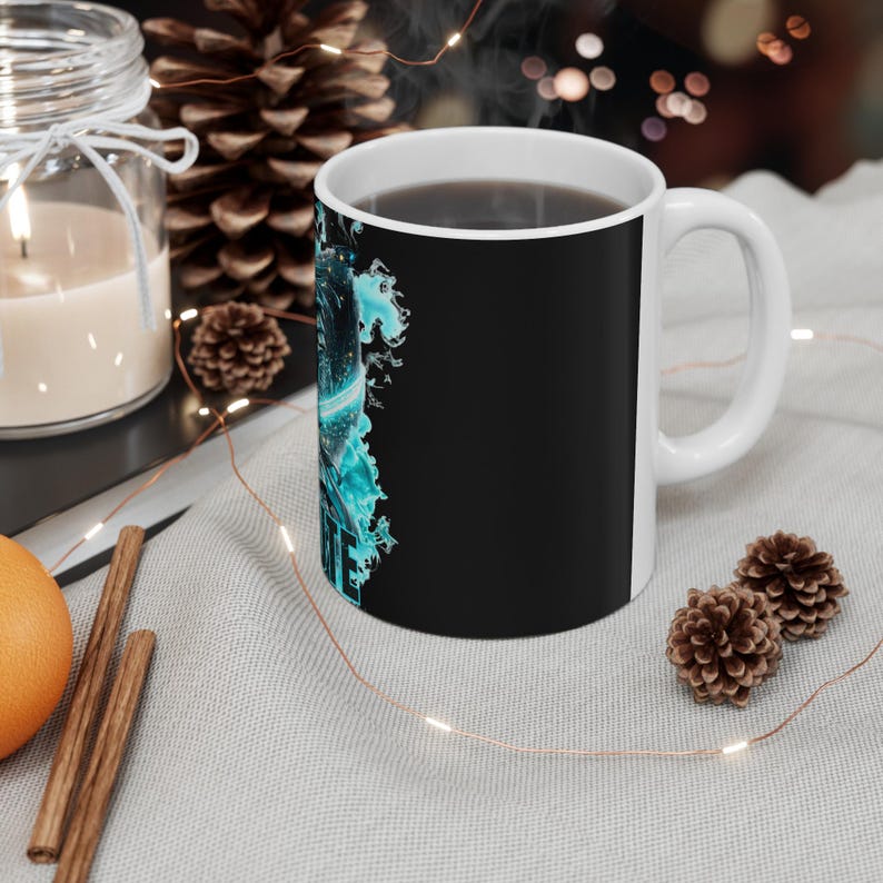 Programmierer-Tasse, Geschenk für Programmierer, Cyber-Samurai-Kaffeebecher für Gamer Bild 4