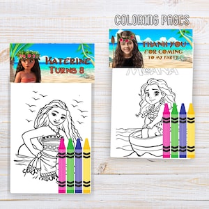 Livre de coloriage Moana, Fête d&#39;anniversaire Moana, Coloriage Mi, Anniversaire Moana, Cadeaux d&#39;anniversaire Moana, Coloriage pour enfants, Livre de coloriage Moana