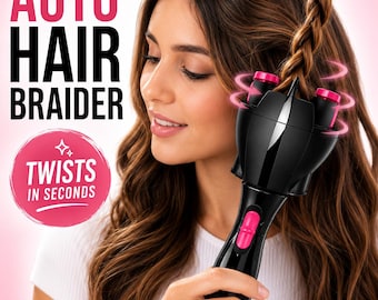 Automatic Hair Braider Tool | Hair Twister Machine for Girls & Women | Easy DIY Hairstyling Tool | Hair Twist Braider |Beauty Gift for Teens