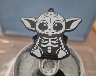 Apribottiglie a forma di spettrale creatura spaziale / Simpatico apribottiglie a forma di scheletro / Strumento per Halloween / Regalo nerd