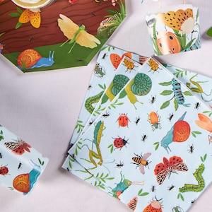 Bug Party Servietten - Packung mit 16 | Insekten-Geburtstags-Partyzubehör, Bug-Bash-Geschirr, Natur-Thema-Partyzubehör