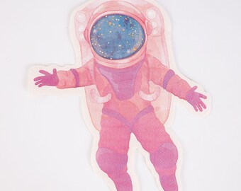 Astronaut Shaped Party Napkins - Pack of 16 | Space Birthday Tableware, Girls Astronaut Party, Party Supplies